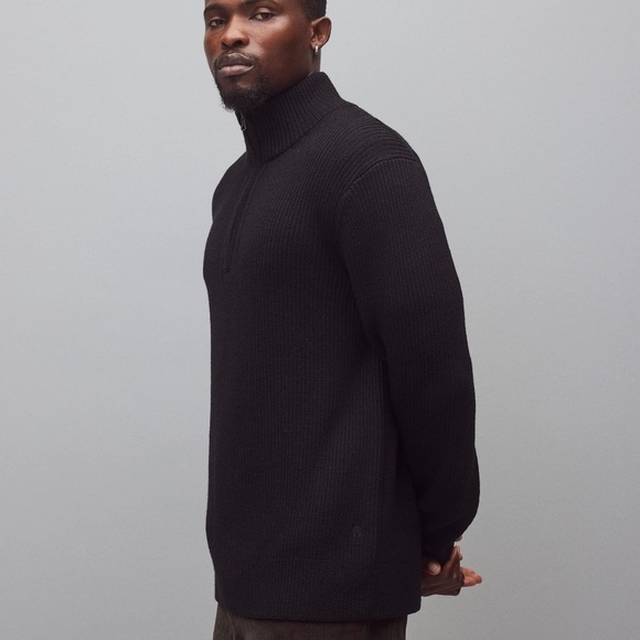 Reigning Champ Merino Rib Vinnie Quarter Zip - Picture 6 of 7